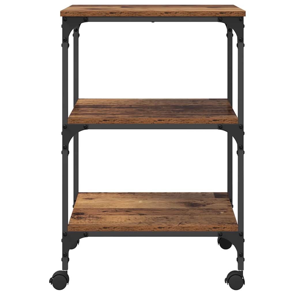 Nyomtatóállvány öreg fa 50 x 41 x 75 cm faanyag