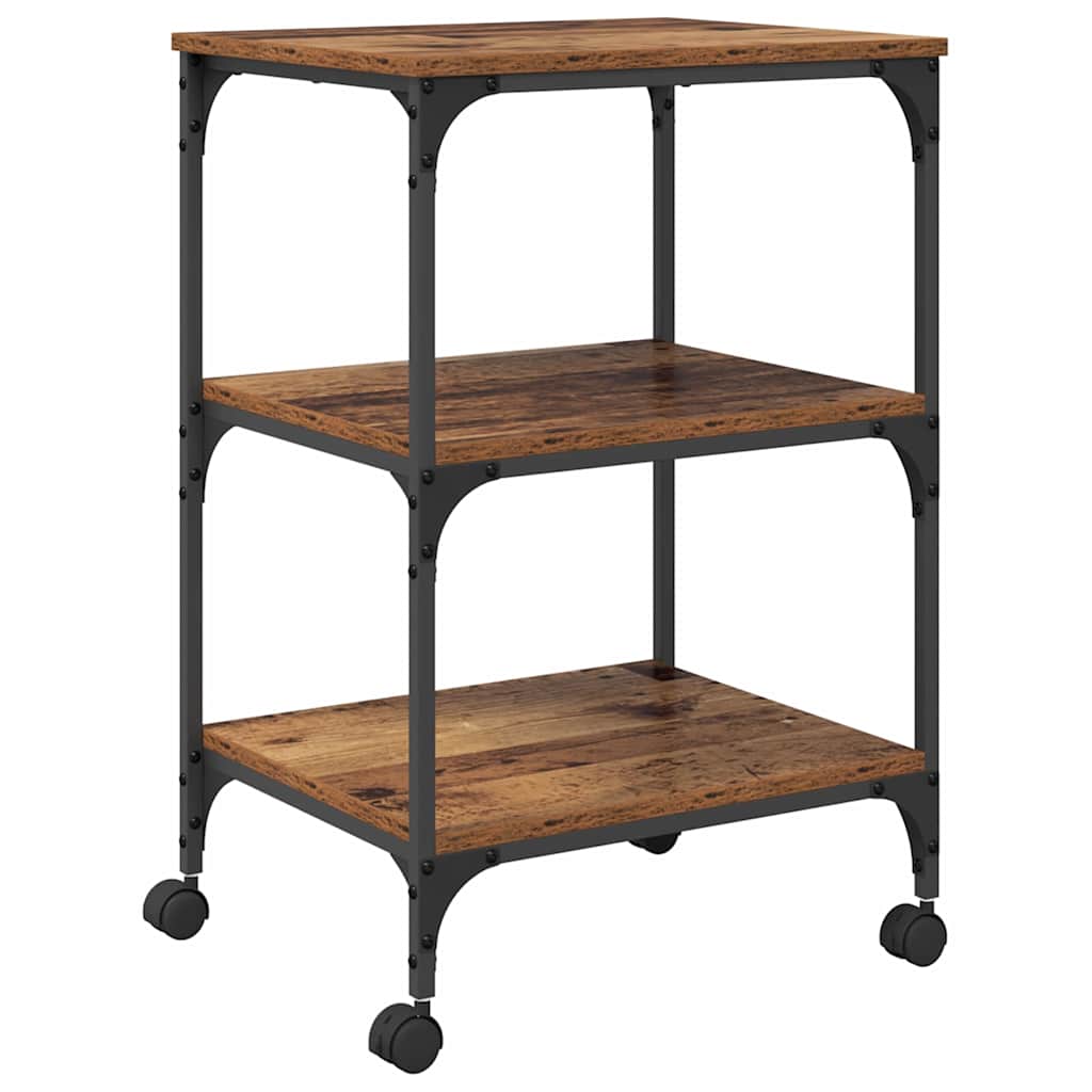 Nyomtatóállvány öreg fa 50 x 41 x 75 cm faanyag