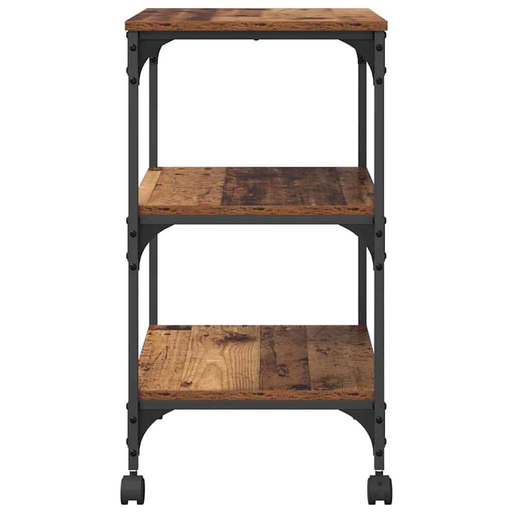 Nyomtatóállvány öreg fa 50 x 41 x 75 cm faanyag