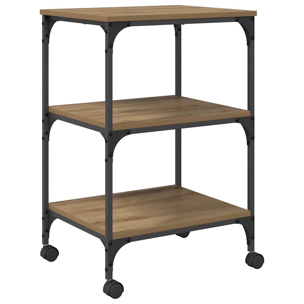 Nyomtatóállvány artisan tölgy 50 x 41 x 75 cm faanyag