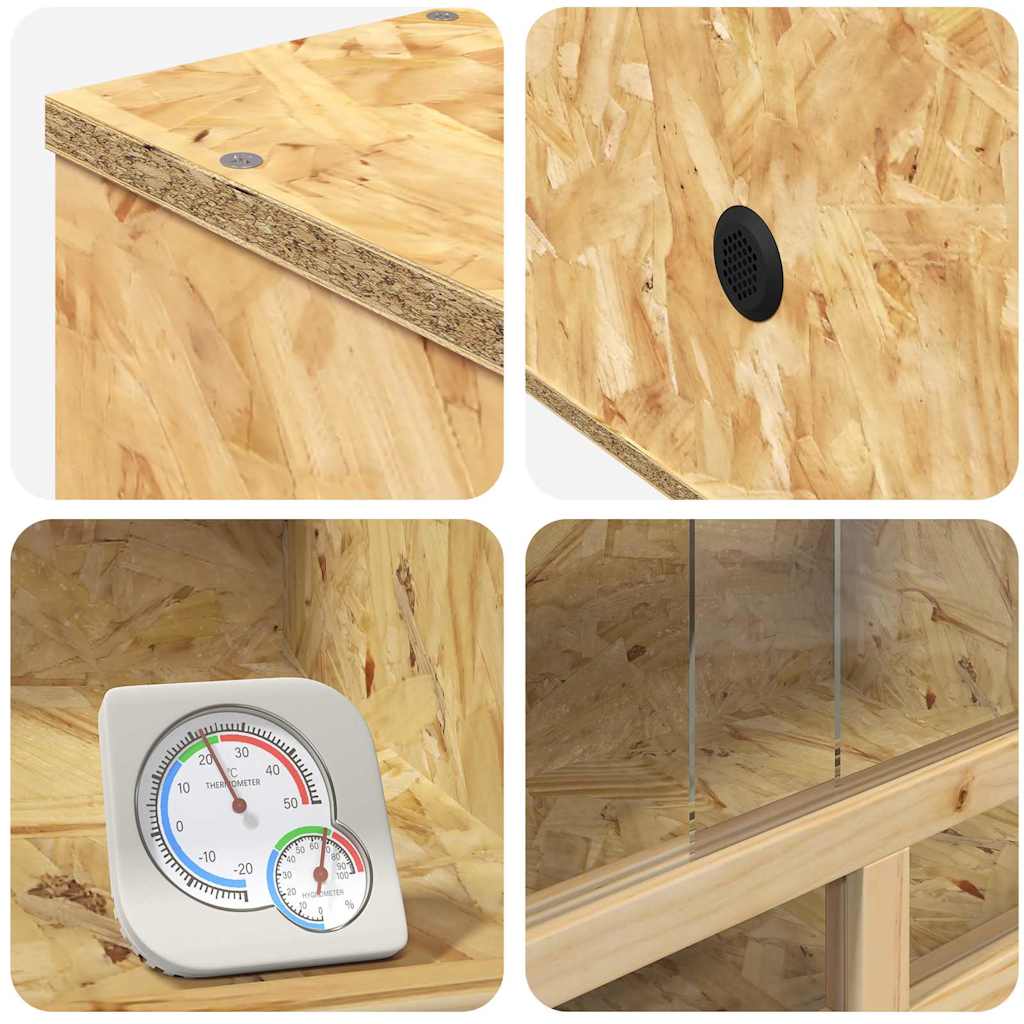 Terrárium barna 60 x 30 x 30 cm osb