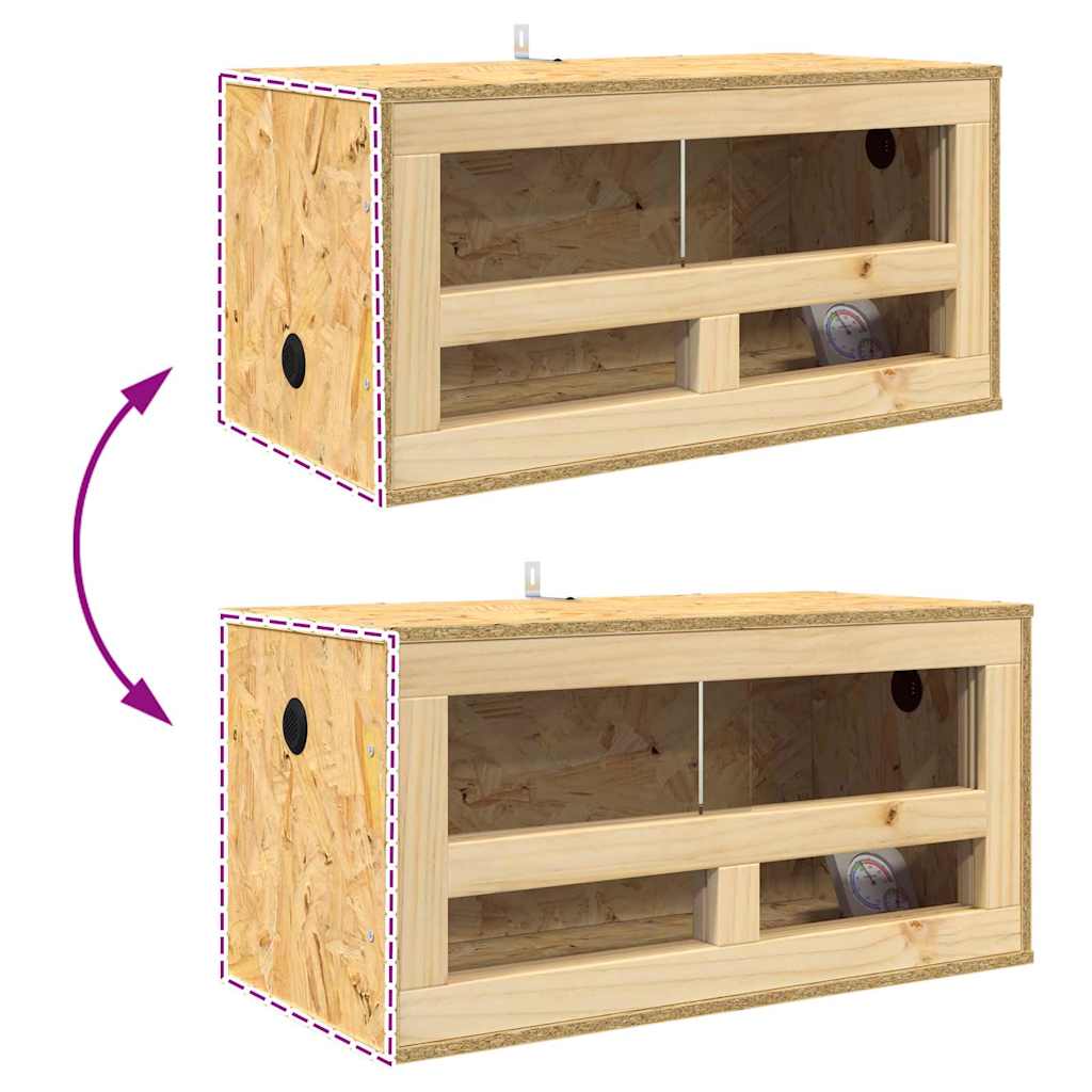 Terrárium barna 60 x 30 x 30 cm osb