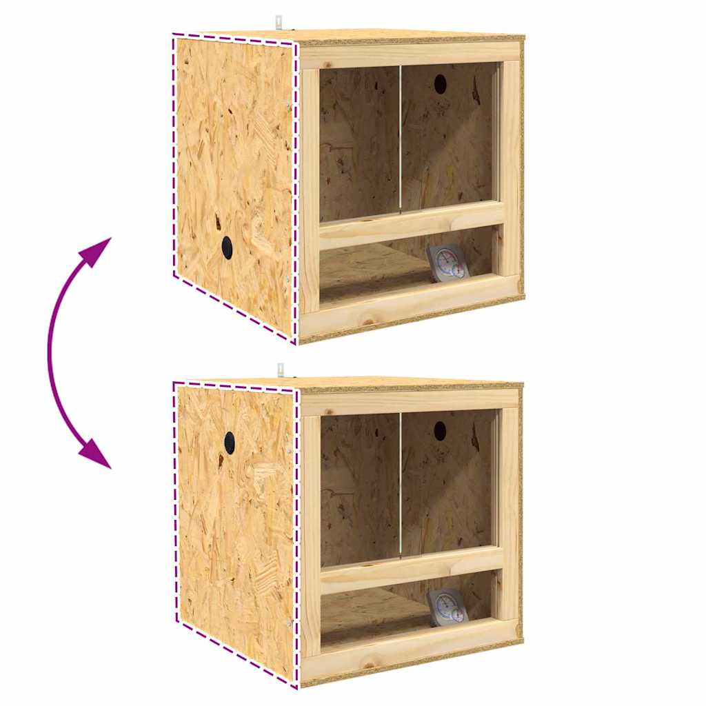Terrárium barna 50 x 50 x 50 cm osb