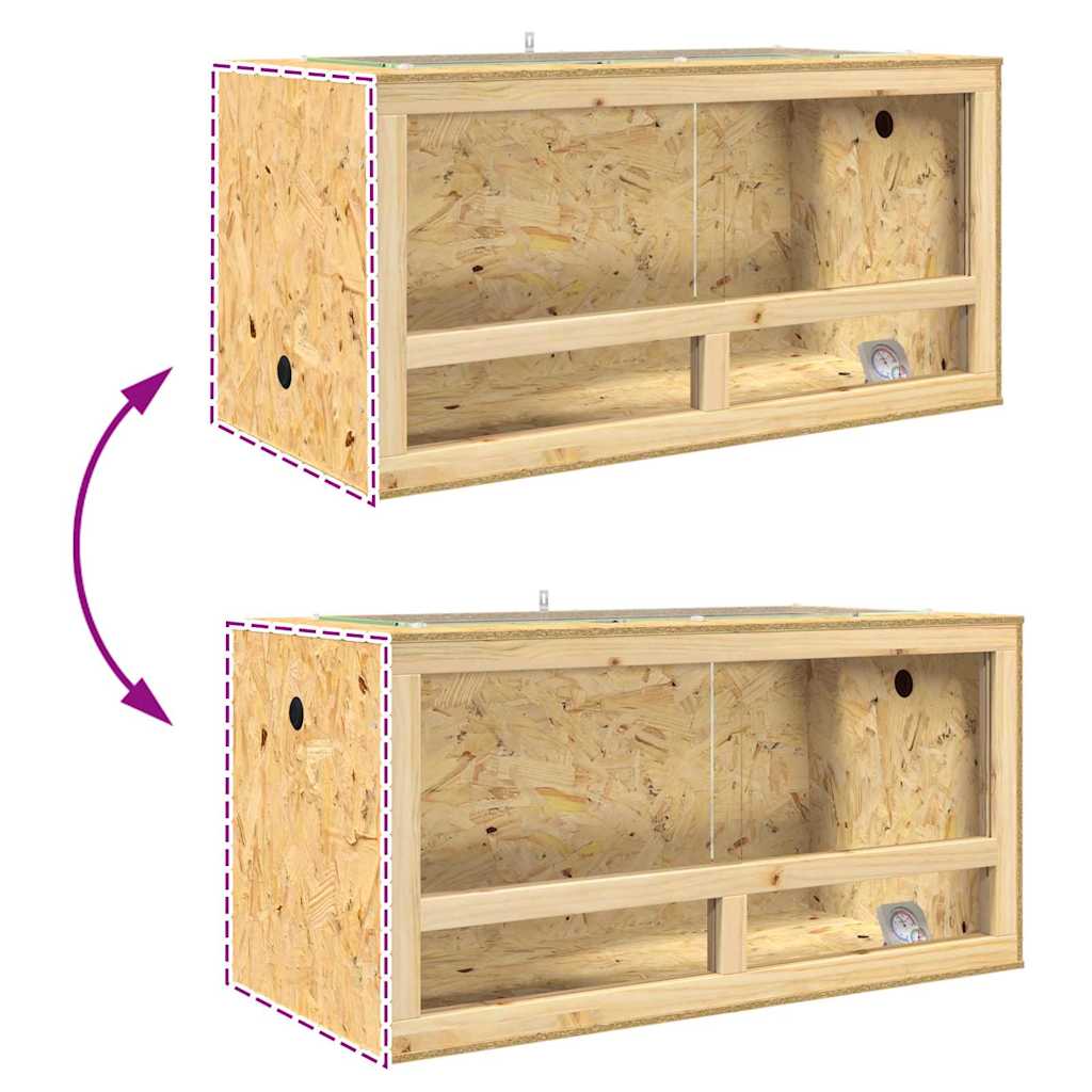 Terrárium barna 50 x 100 x 50 cm osb
