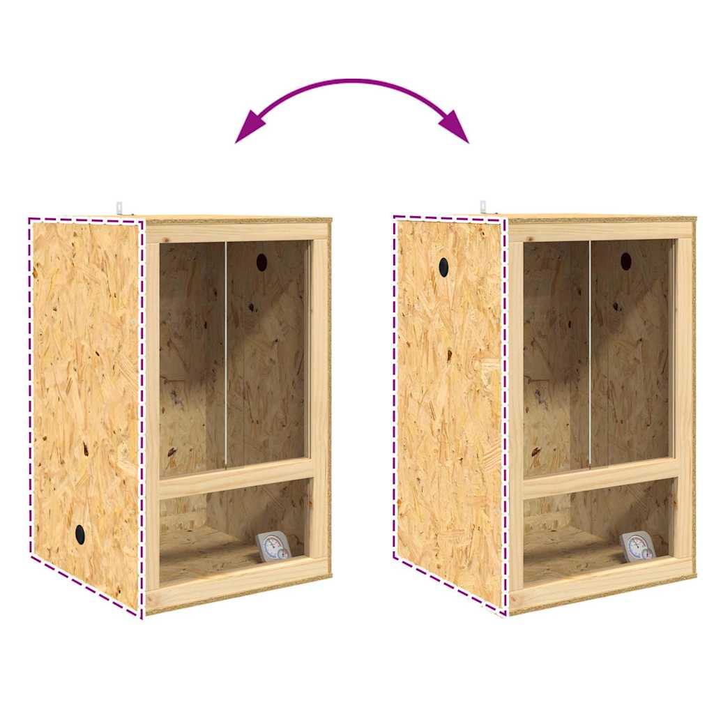 Terrárium barna 50 x 50 x 80 cm osb
