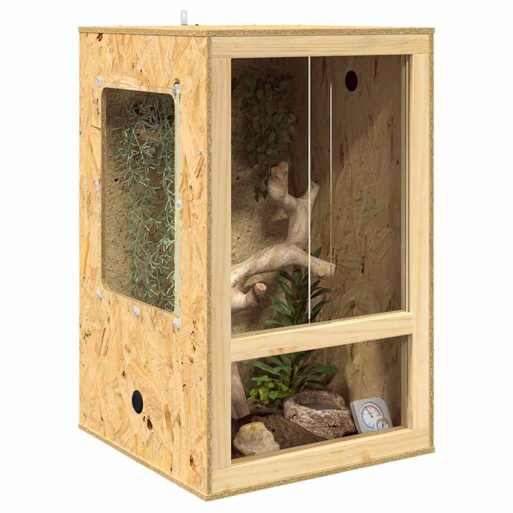 Terrárium barna 50 x 50 x 80 cm osb