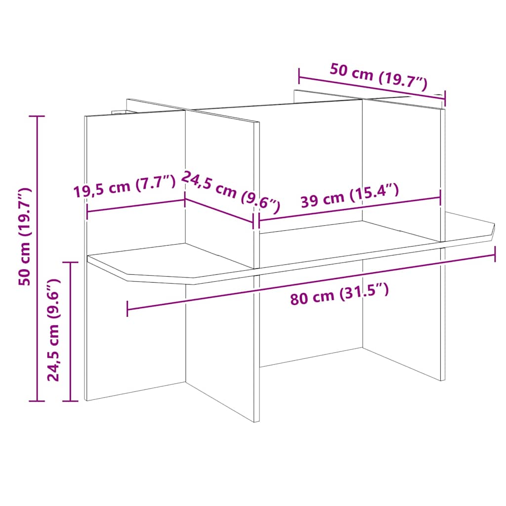 Terrárium alap barna 80 x 50 x 50 cm osb
