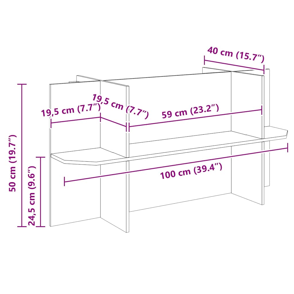Terrárium alap polcokkal barna 100 x 40 x 50 cm osb