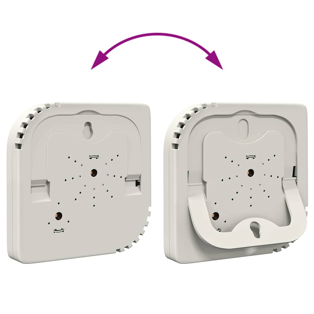 Hőmérséklet higróméter fehér 7,5 x 7,5 x 1,2 cm abs