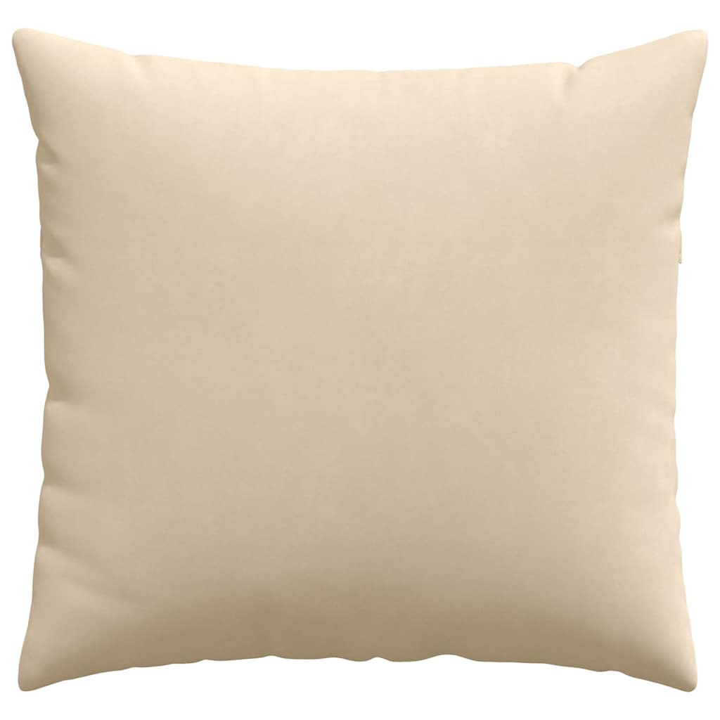 Kanapé párnák 2 pcs krém 45 x 45 cm szövet