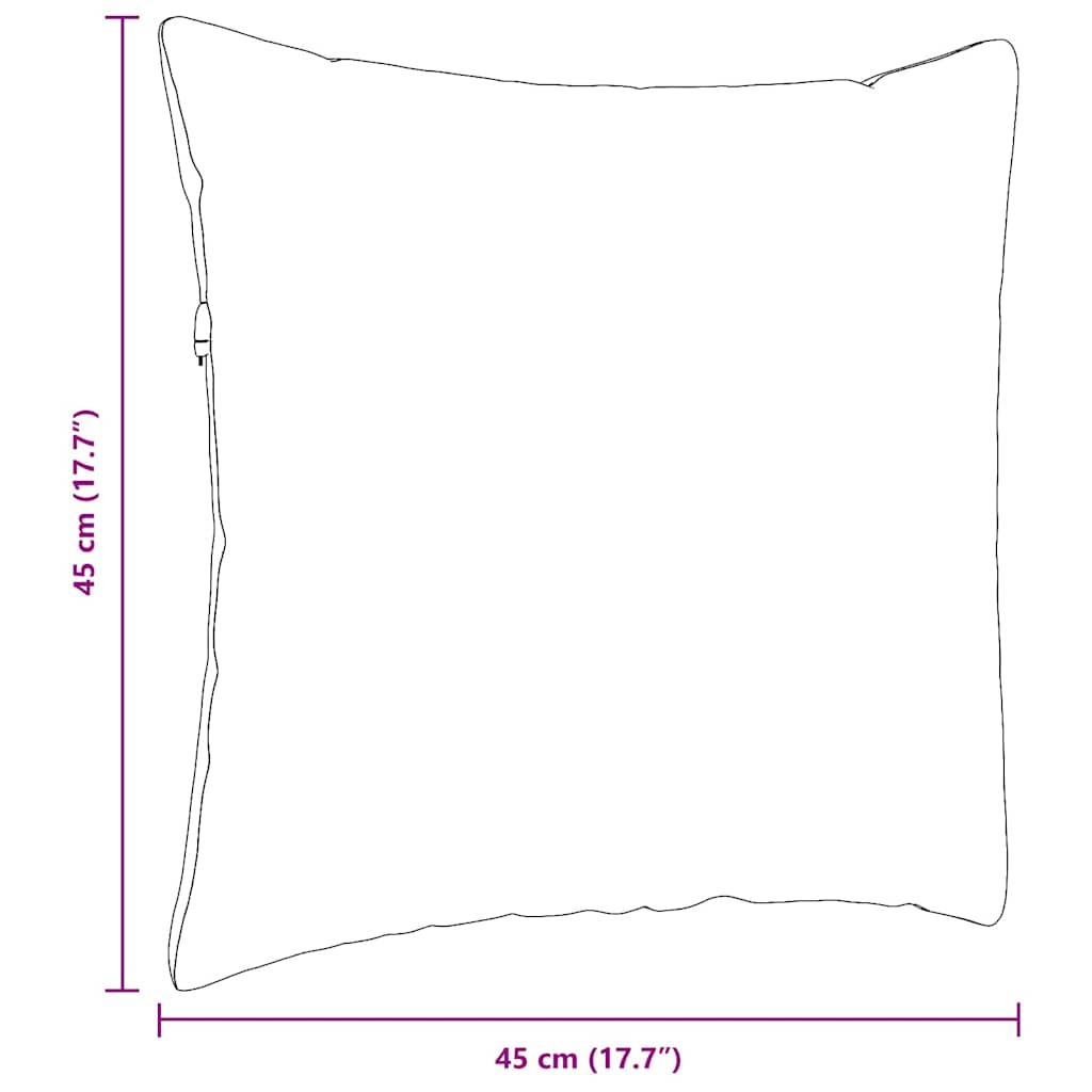 Kanapé párnák 2 pcs krém 45 x 45 cm szövet