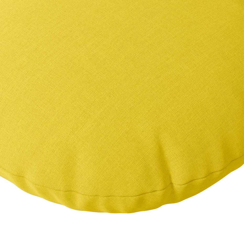 Ülőpárnák 2 pcs világos sárga ø50 x 19 cm szövet