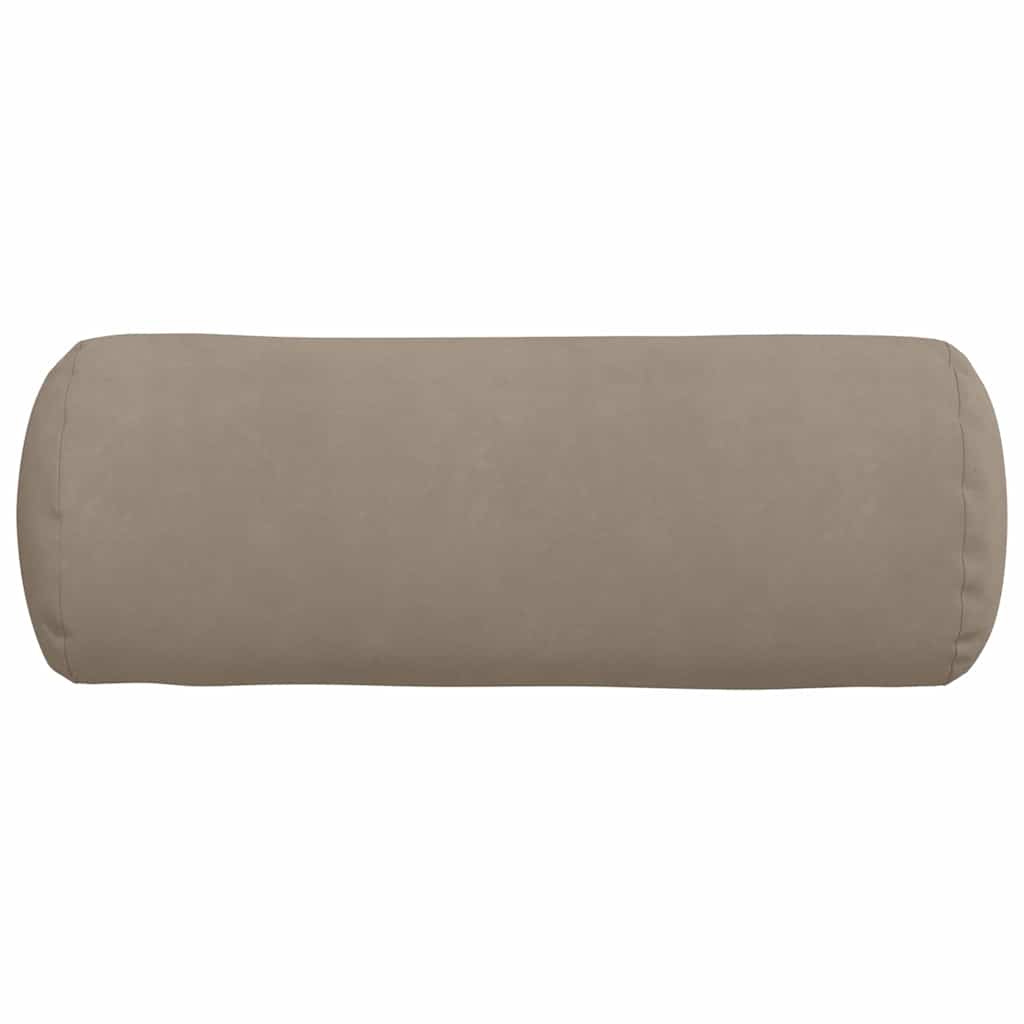 Hengerpárnák 2 pcs tópszínű ø 25 x 70 cm mikroszálas szövet