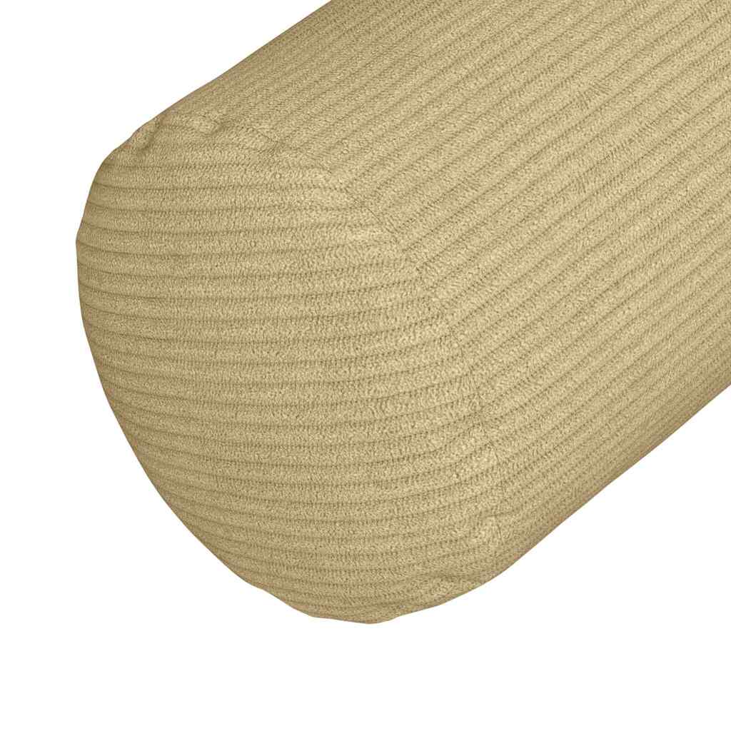 Hengerpárnák 2 pcs szürke zöld ø 25 x 70 cm bársonyos szövet
