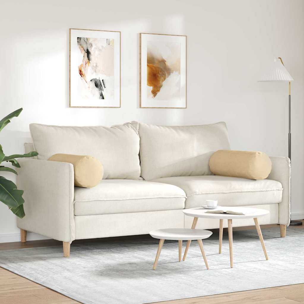 Hengerpárnák 2 pcs szürke zöld ø 25 x 70 cm bársonyos szövet