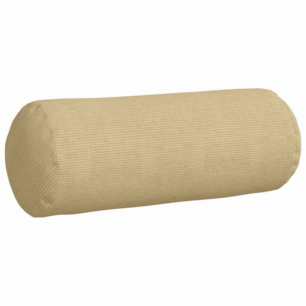 Hengerpárnák 2 pcs szürke zöld ø 25 x 70 cm bársonyos szövet