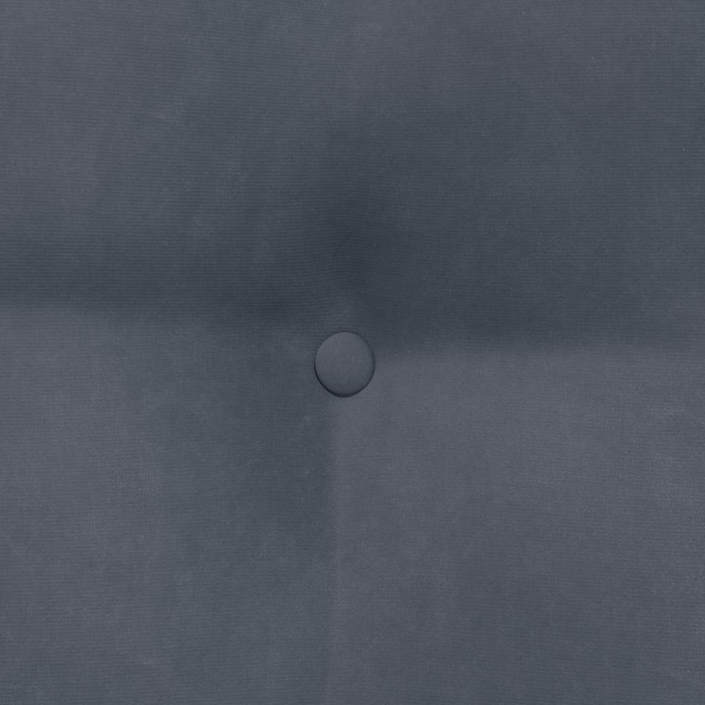 Hátpárna sötétszürke 45 x 24 x 50 cm bársony