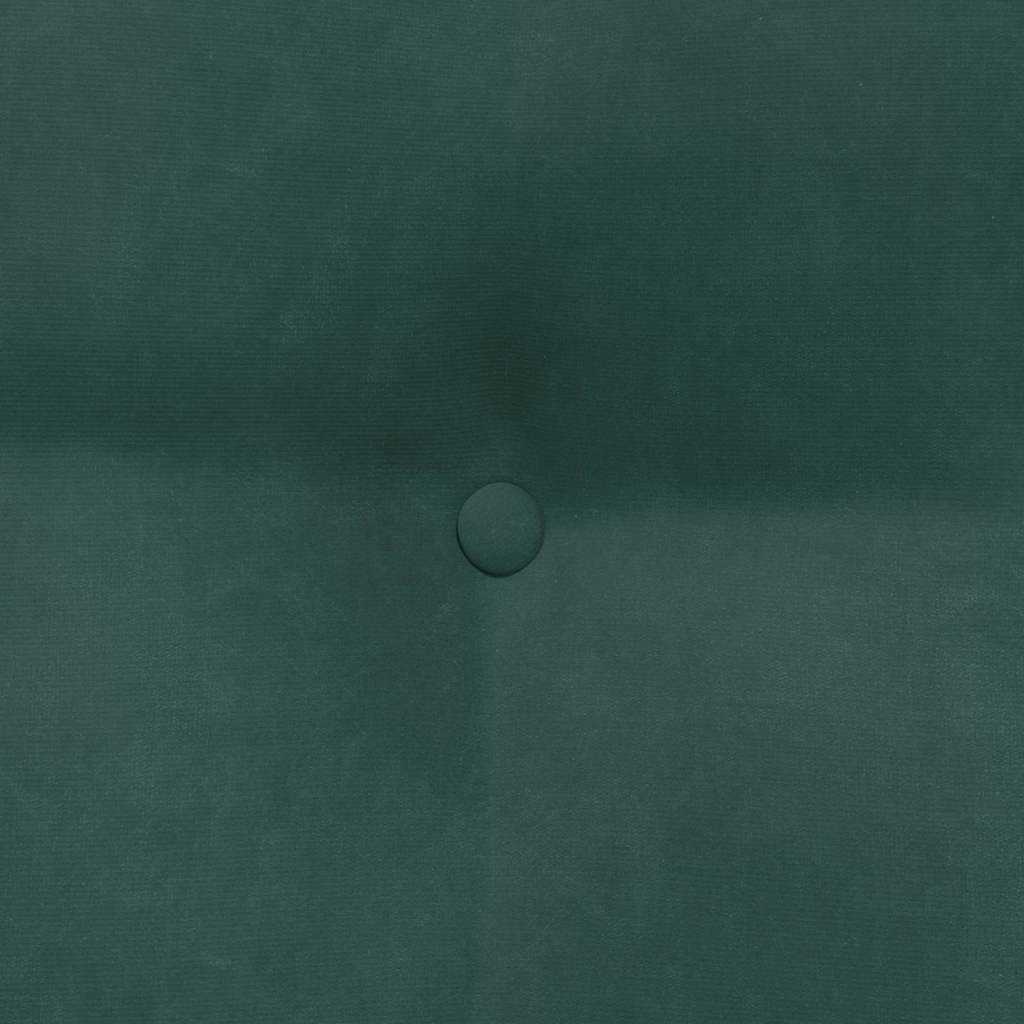 Hátpárna sötétzöld 45 x 24 x 50 cm bársony