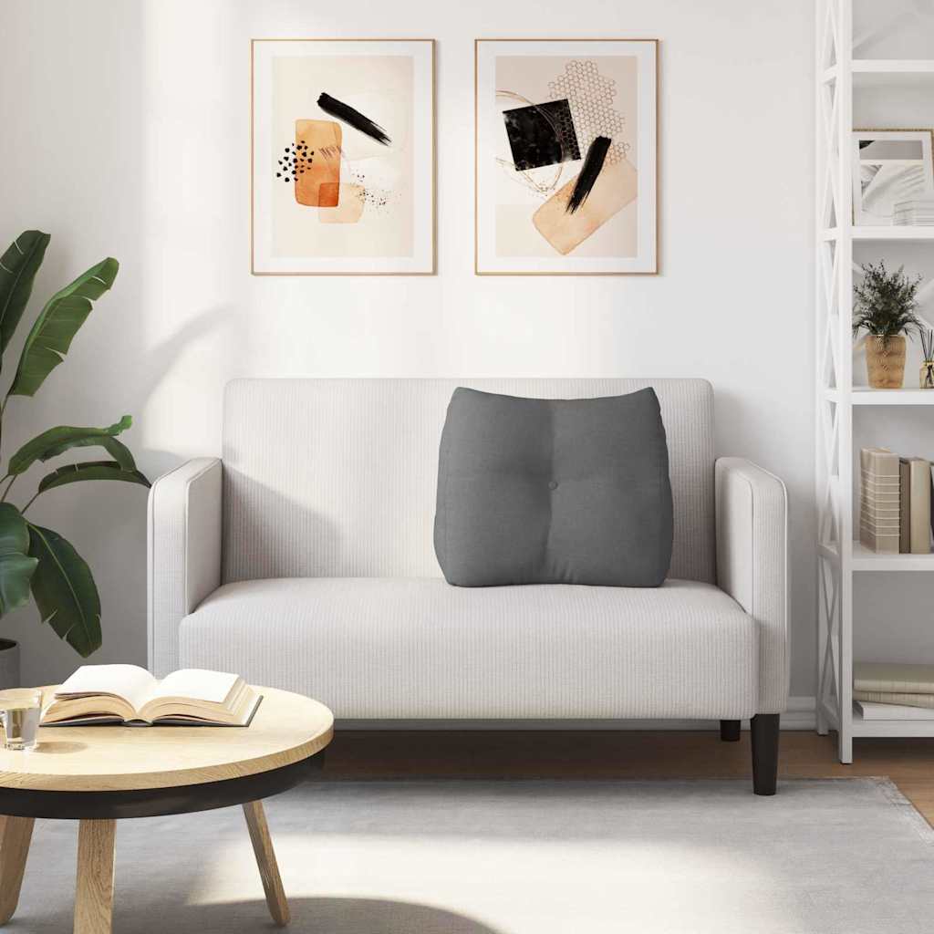 Hátpárna sötétszürke 60 x 24 x 50 cm szövet