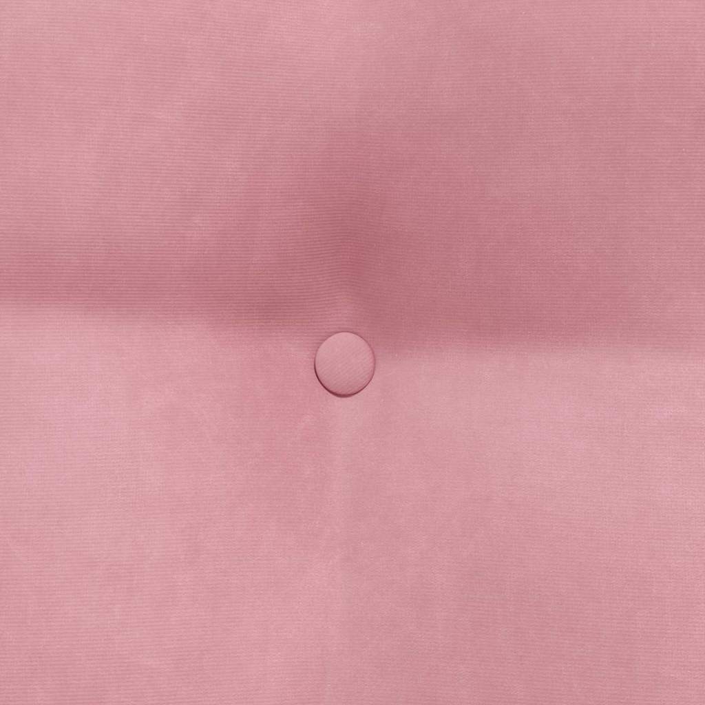 Hátpárna rózsaszín 60 x 24 x 50 cm bársony