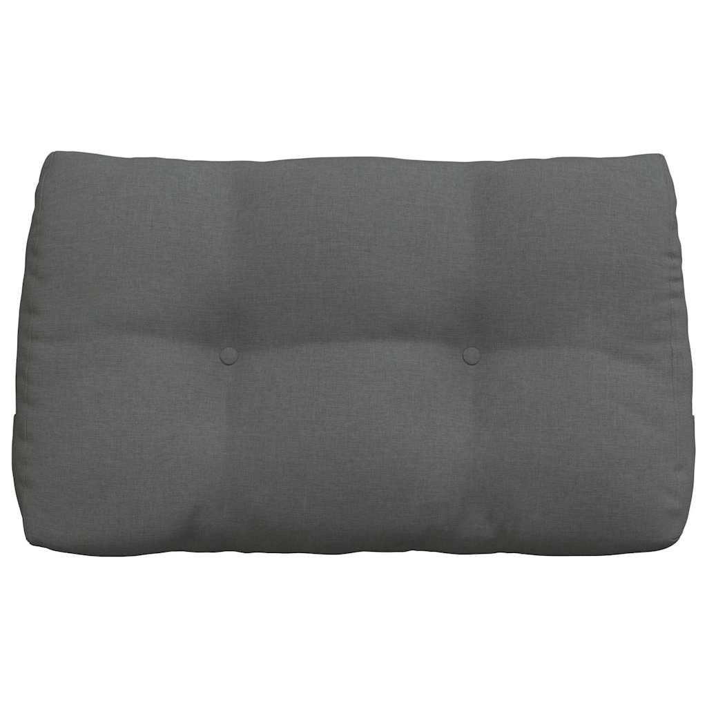Hátpárna sötétszürke 80 x 24 x 50 cm szövet
