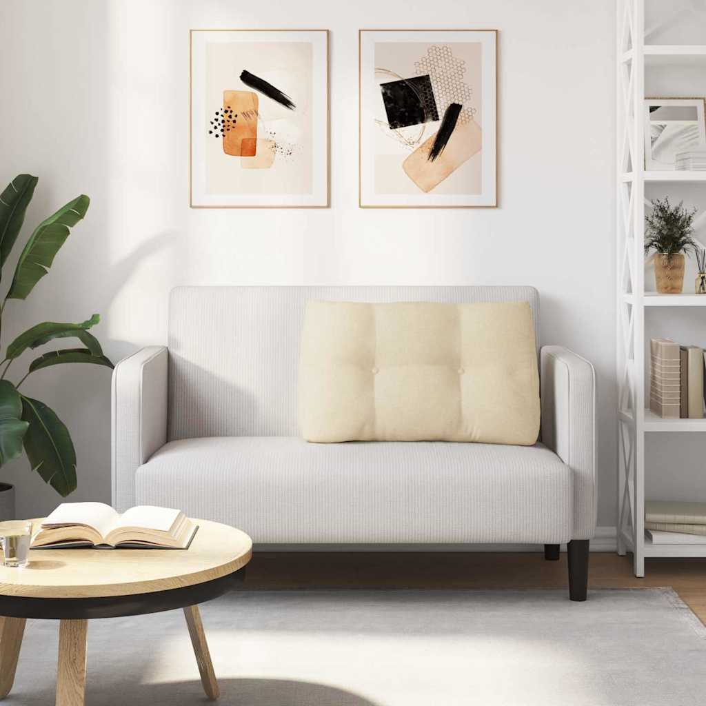 Hátpárna krém 80 x 24 x 50 cm szövet