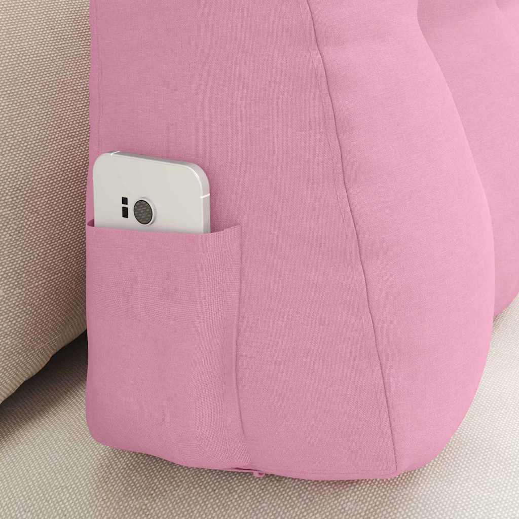 Hátpárna rózsaszín 80 x 24 x 50 cm szövet