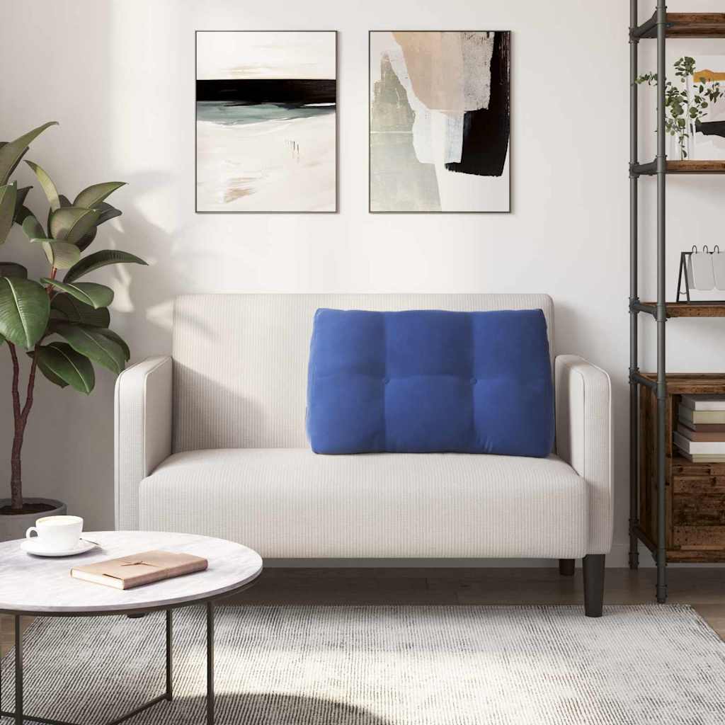 Hátpárna rendőrségi kék 80 x 24 x 50 cm bársony