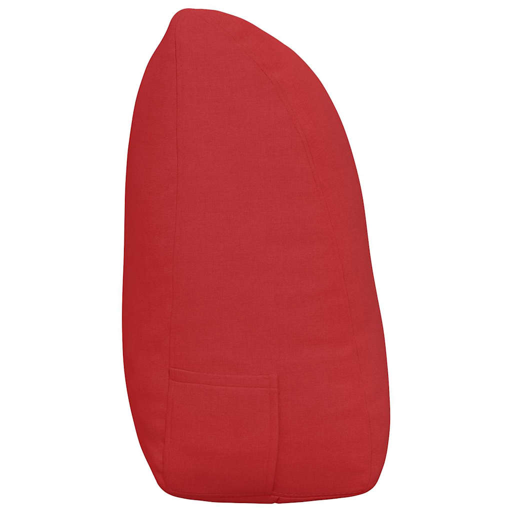 Hátpárna piros 120 x 24 x 50 cm szövet