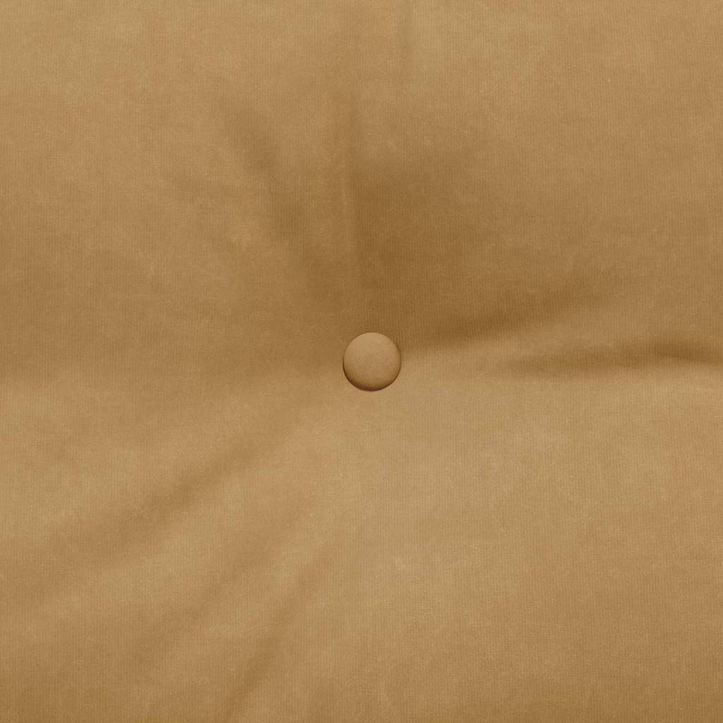 Hátpárna barna 120 x 24 x 50 cm bársony