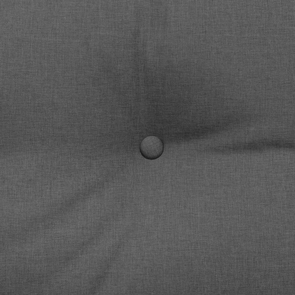 Hátpárna sötétszürke 140 x 24 x 50 cm szövet