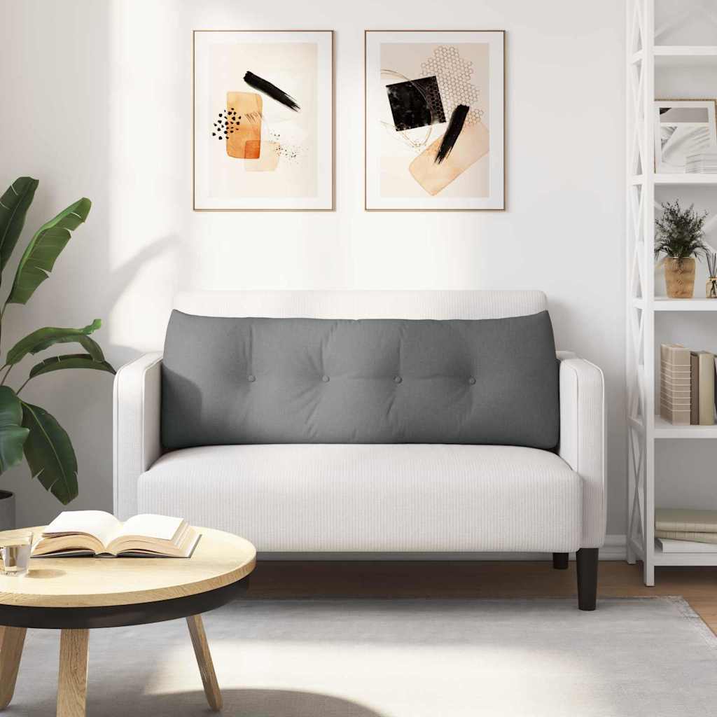 Hátpárna sötétszürke 140 x 24 x 50 cm szövet