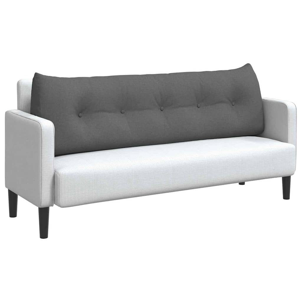 Hátpárna sötétszürke 160 x 24 x 50 cm szövet