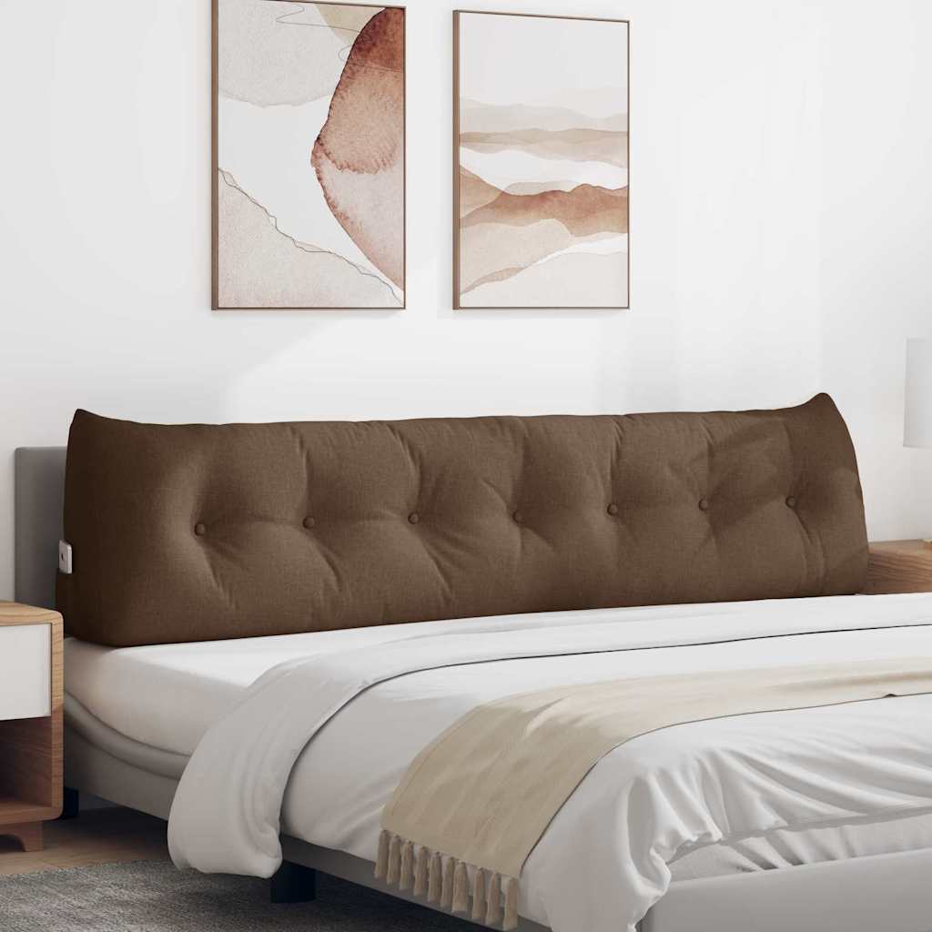 Hátpárna barna 200 x 24 x 50 cm szövet