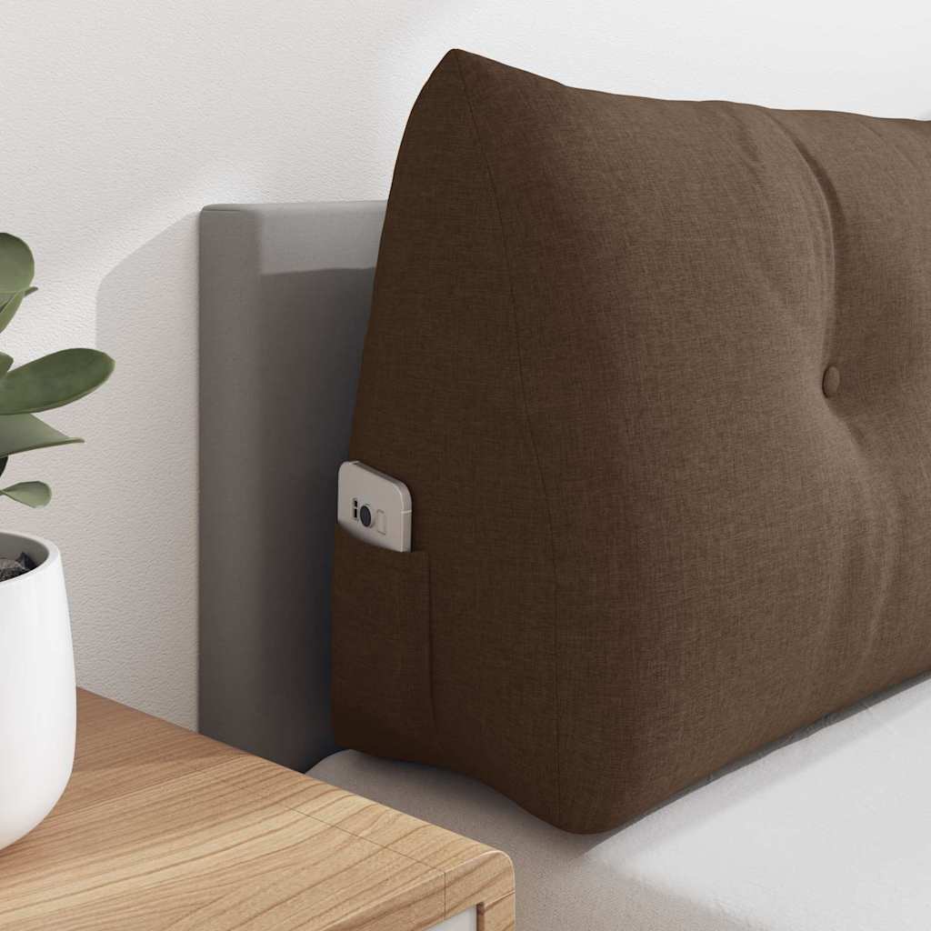 Hátpárna barna 200 x 24 x 50 cm szövet