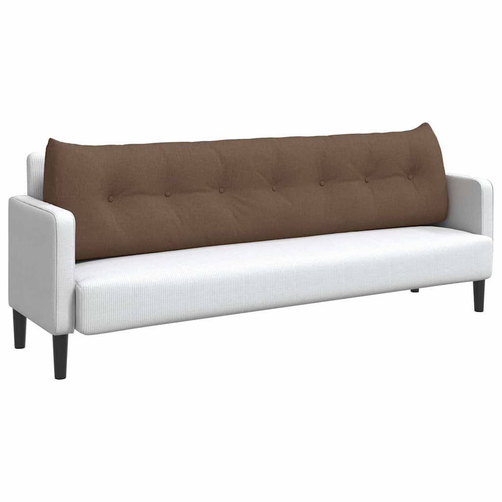 Hátpárna barna 200 x 24 x 50 cm szövet