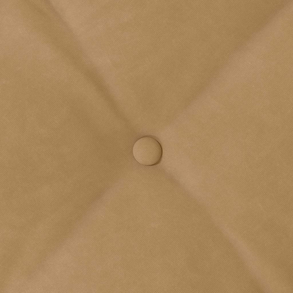 Hátpárna barna 50 x 45 cm bársonyos szövet