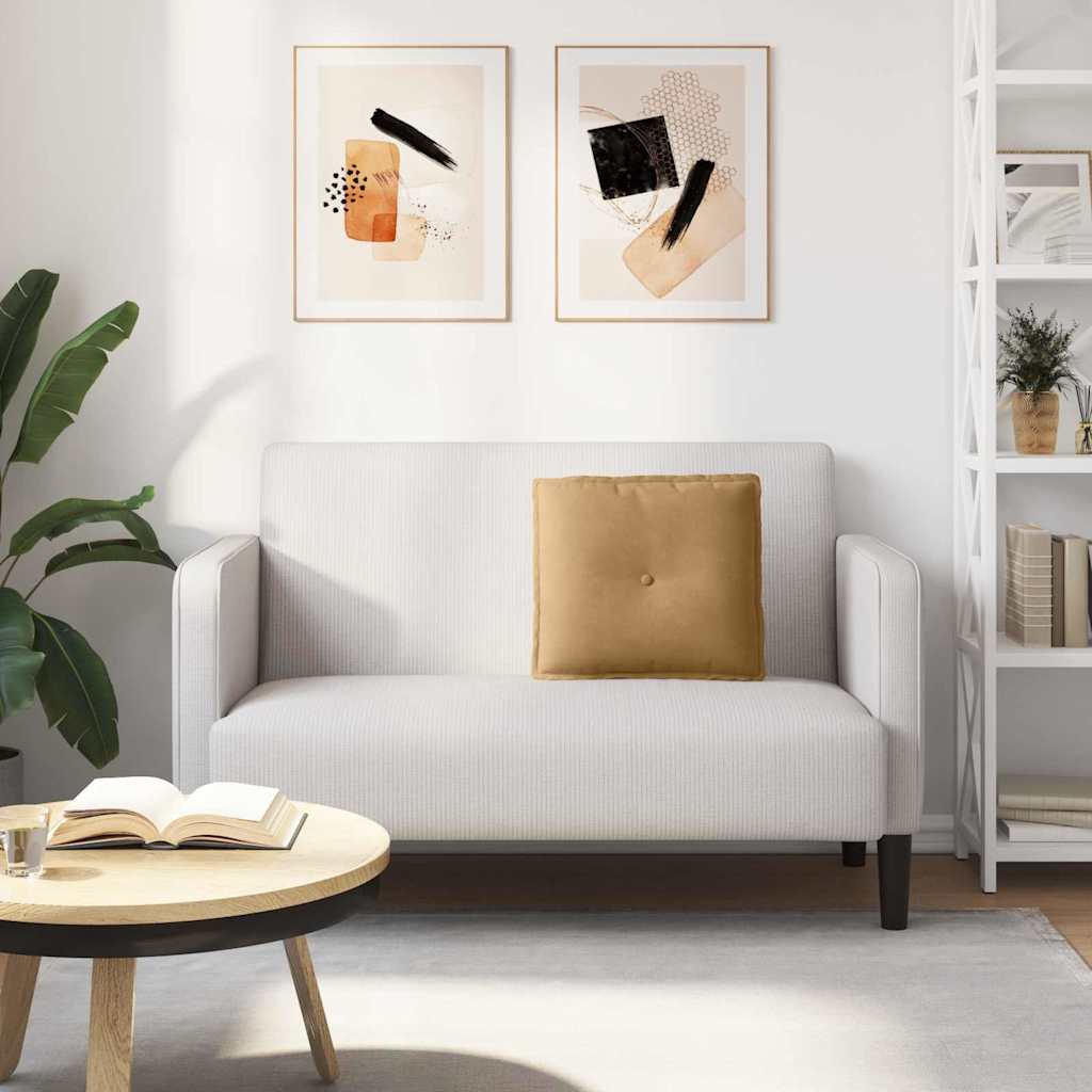 Hátpárna barna 50 x 45 cm bársonyos szövet