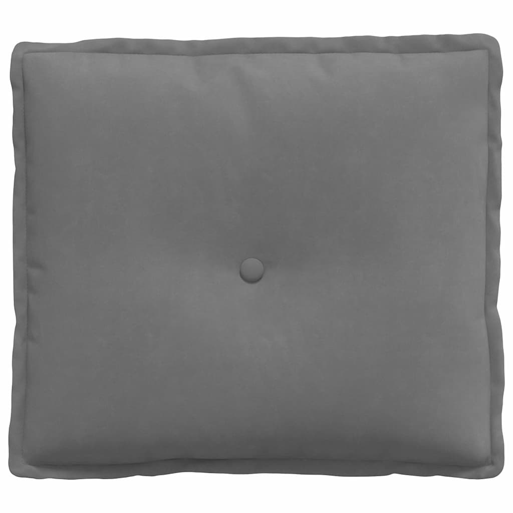 Hátpárna sötétszürke 50 x 45 cm mikroszálas szövet