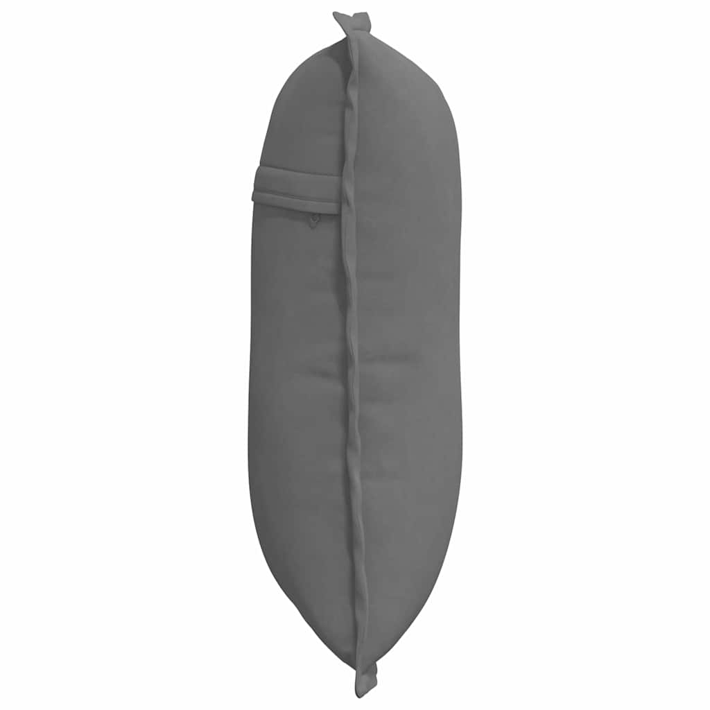 Hátpárna sötétszürke 50 x 45 cm mikroszálas szövet