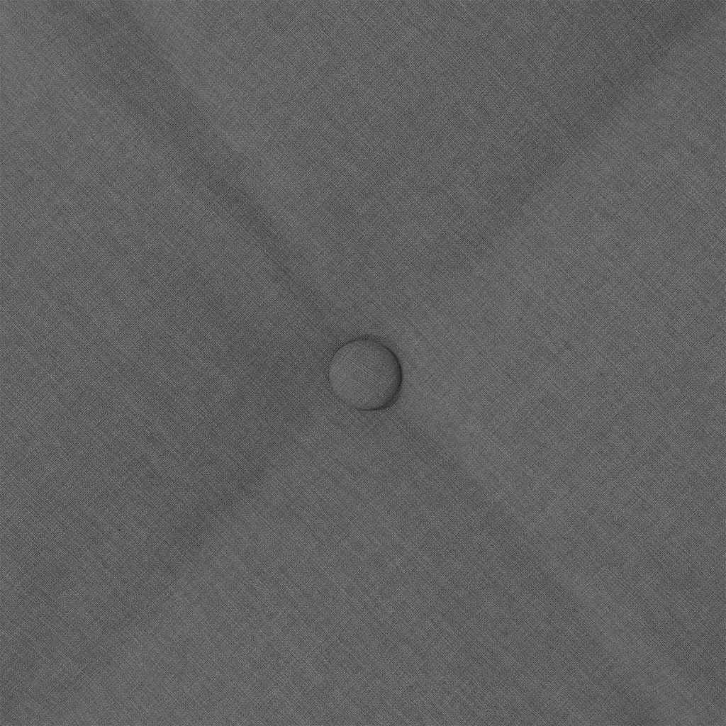 Hátpárna sötétszürke 200 x 19 x 50 cm szövet