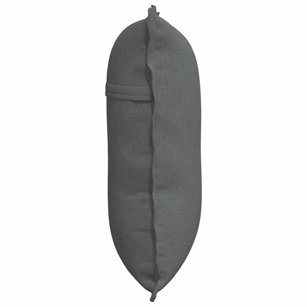 Hátpárna sötétszürke 200 x 19 x 50 cm szövet