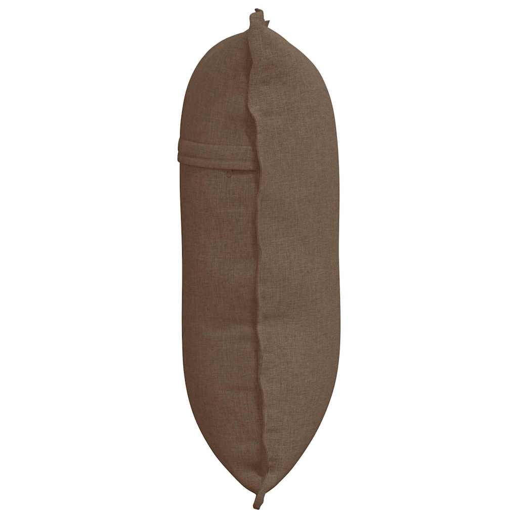 Hátpárna barna 200 x 19 x 50 cm szövet