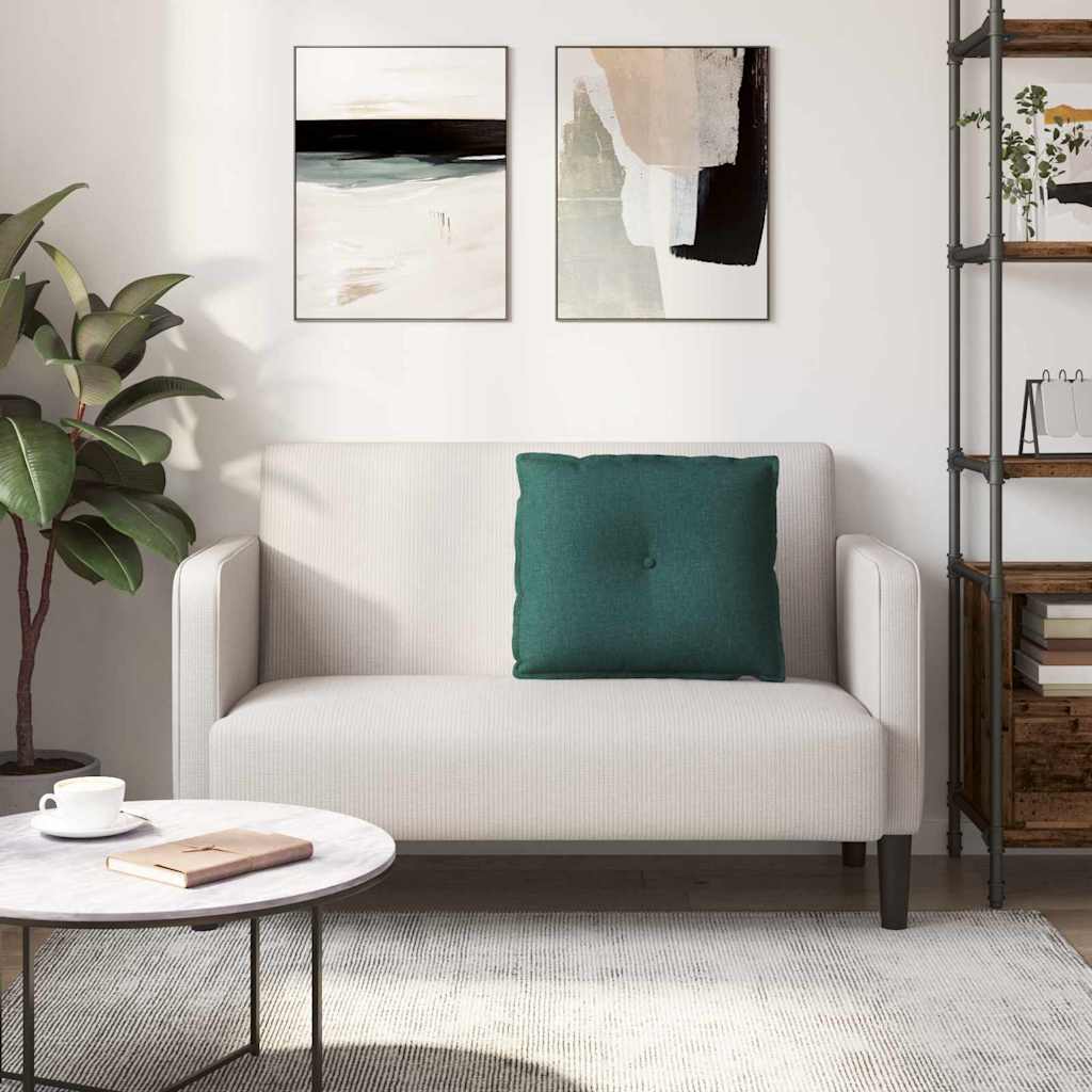 Hátpárna sötétzöld 200 x 19 x 50 cm szövet