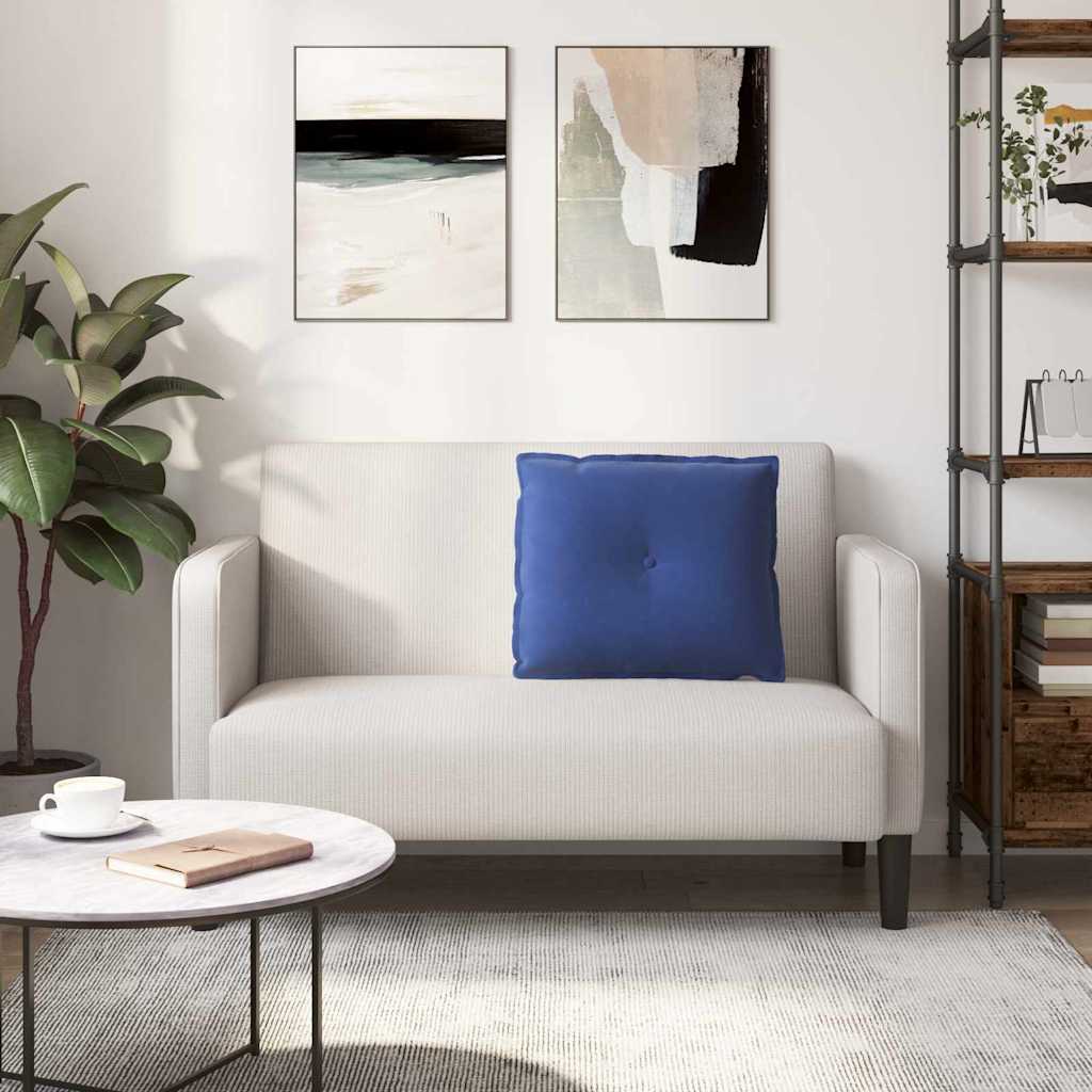 Hátpárna rendőrségi kék 60 x 50 cm bársonyos szövet