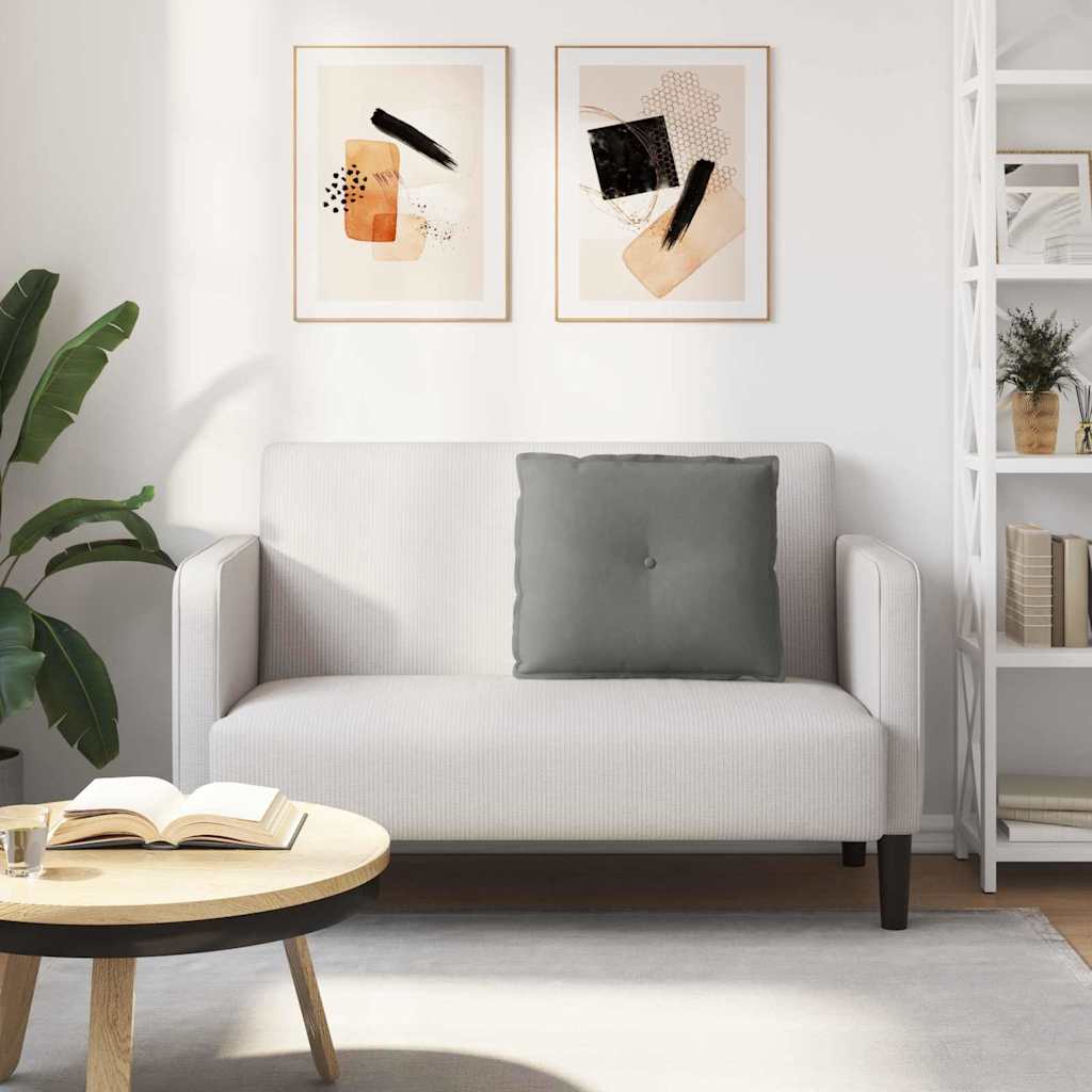 Hátpárna sötétszürke 60 x 50 cm mikroszálas szövet