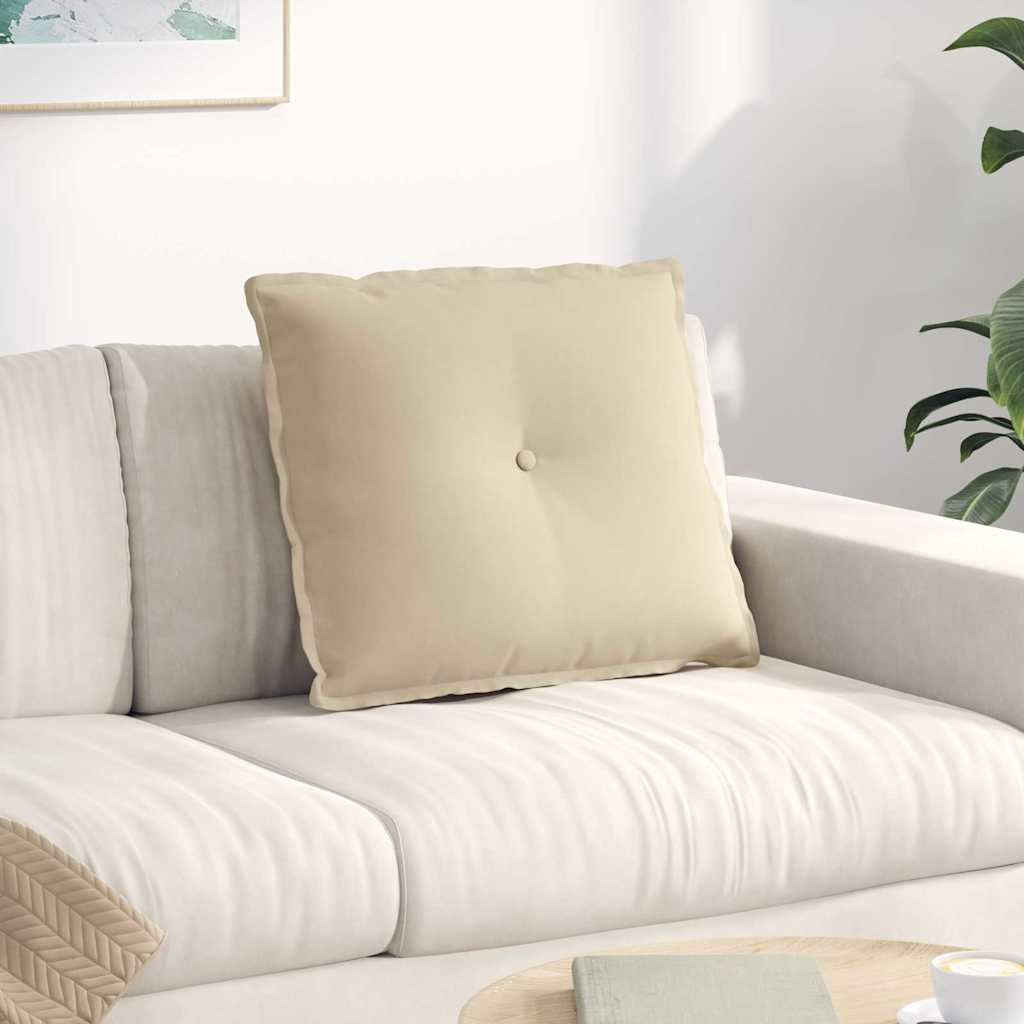 Hátpárna krém 60 x 50 cm mikroszálas szövet