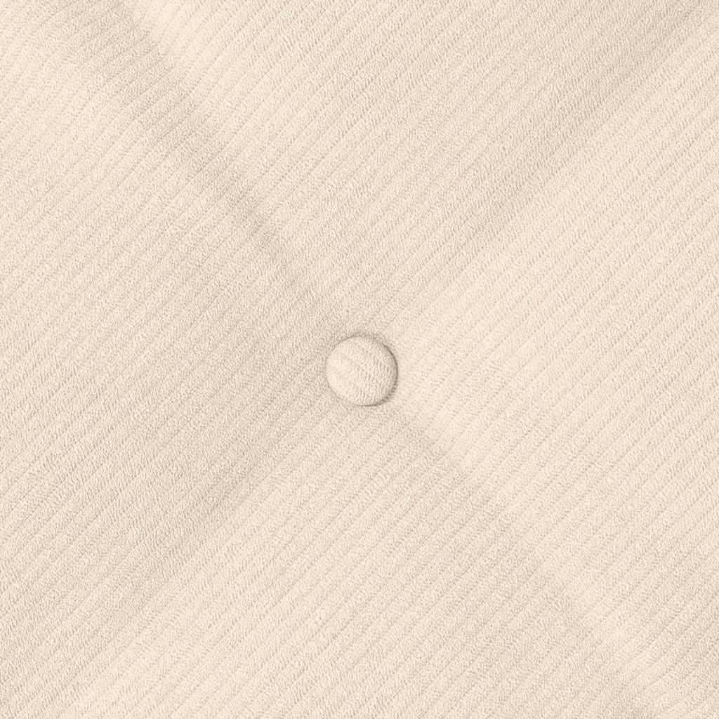 Hátpárna krém 60 x 50 cm bársonyos szövet