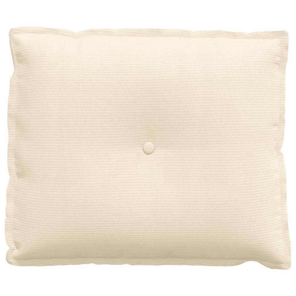 Hátpárna krém 60 x 50 cm bársonyos szövet