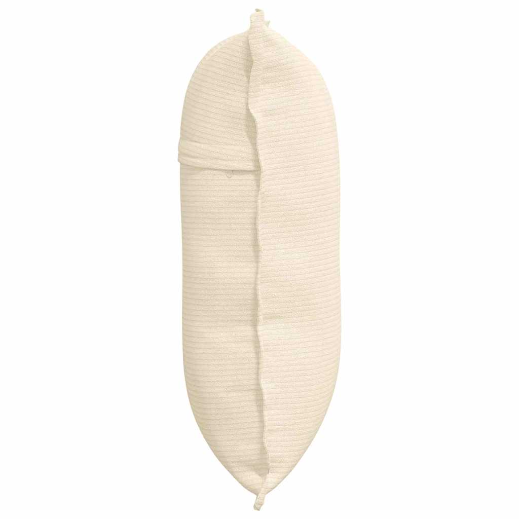 Hátpárna krém 60 x 50 cm bársonyos szövet